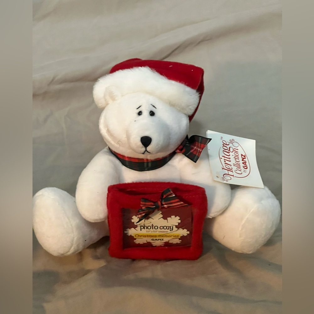 GANZ Christmas Memories Photo Cozy Polar Bear Heritage Collection